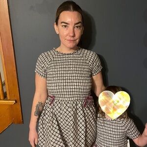 Mommy & Me plaid dresses